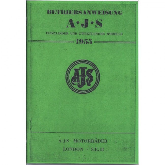AJS 1955 Betriebsanweisung (Deutsch)