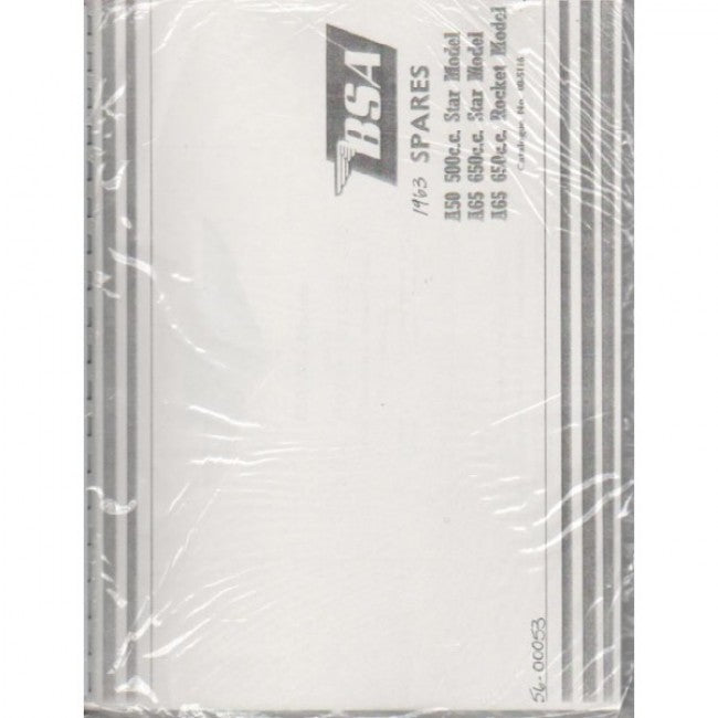 BSA A50 A65 1963 Ersatzteilbuch