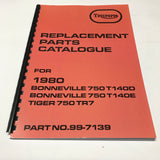 Ersatzteilbuch Triumph T140D T140E 1980