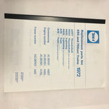 Ersatzteilbuch BSA A65/A70 1972