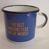 Triumph Emaille Tasse (blau)